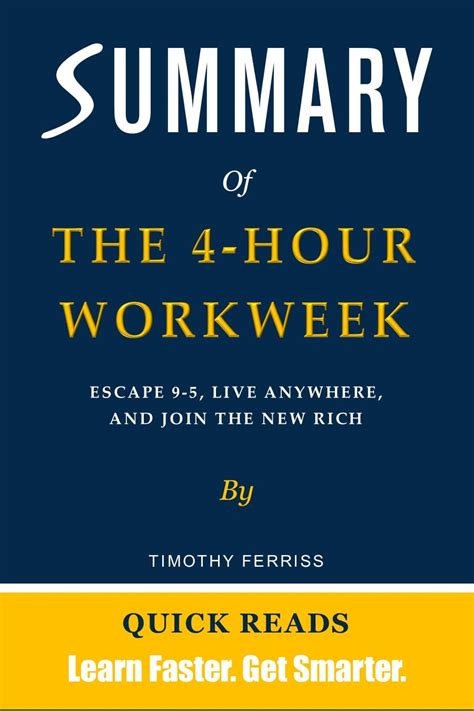 Summary Of The 4 Hour Workweek By Timothy Ferriss Escape 9 5 Live