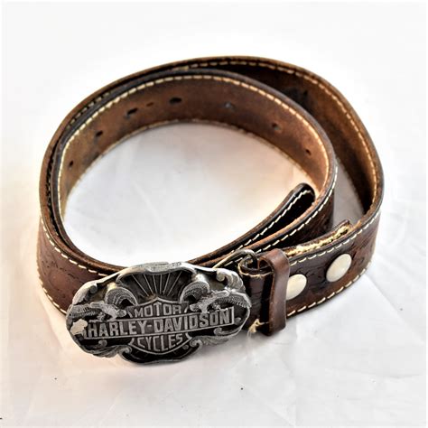 Ceinture cuir Harley Davidson Label Emmaüs