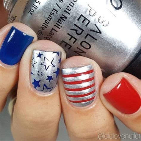 30 Fun Easy Nail Designs To Celebrate Labor Day Simple Nail Designs Nails Nail Designs