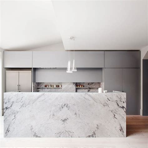 30 Of The Most Stunning Modern Marble Kitchens Modern Kitchen