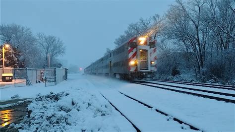 Metra Cab Car East With Sd Mach At Roselle Illinois On