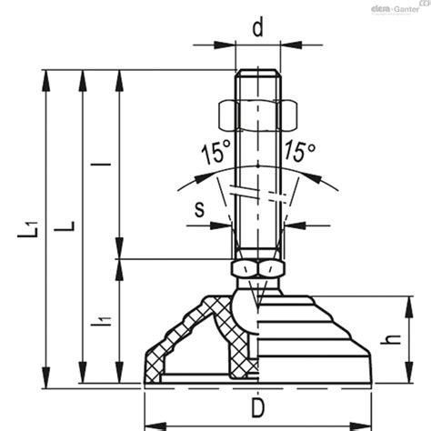 LV A 60 24 SST M16x98 Kopen Bestel Bij Elesa Ganter B V