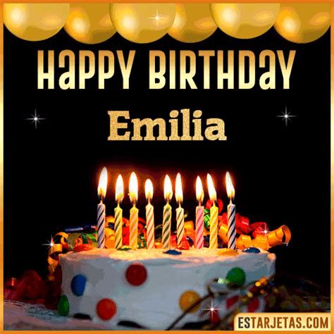 Feliz Cumpleaños Emilia Imágenes  Tarjetas Y Mensajes