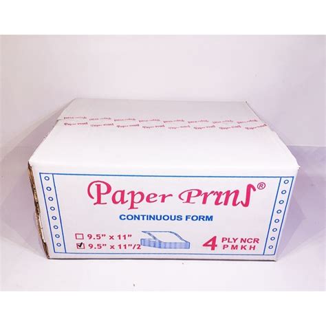 Jual PAPER PRINS CONTINOUS FORM KOMPUTER 9 1 2 X 11 4 PLY BAGI 2