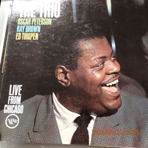 Oscar Peterson The Trio Plays Live From Chicago Verve V8591 DG Mono LP