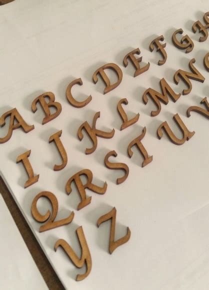 Letras Cursivas Em MDF Recortado A Laser Elo7