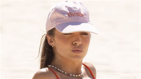 Olivia Molly Rogers Sizzles In The Sun As She Strips Down To A Red Bikini And Flaunts Her