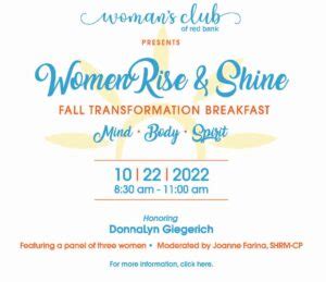 20221022 WomenRISEShine Breakfast Click Here Womans Club Of Red Bank