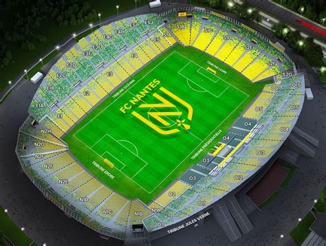 Plan Du Stade FC Nantes