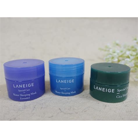 韓國肯妮 韓國 Laneige 蘭芝 晚安面膜 凍膜 原味薰衣草積雪草 10ml15ml 蝦皮購物