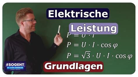 Formeln für elektrische Leistung bei Gleich Wechsel und