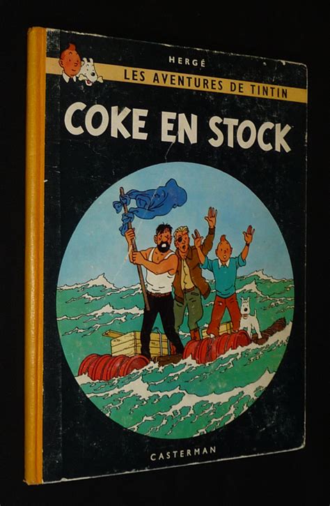 Les Aventures de Tintin Coke en stock by Hergé Album cartonné 1963