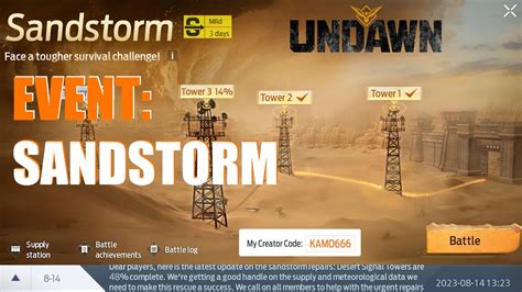 Undawn Sandstorm Event German YouTube