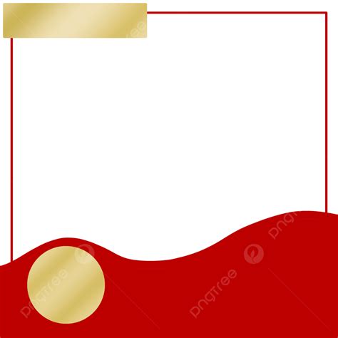 Red And Gold Twibbon Frame Celebration Twibbon Business Twibbon Red