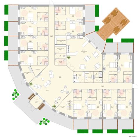 FOYER DE VIE Plan 54 pièces 748 m2 dessiné par corinneferret05