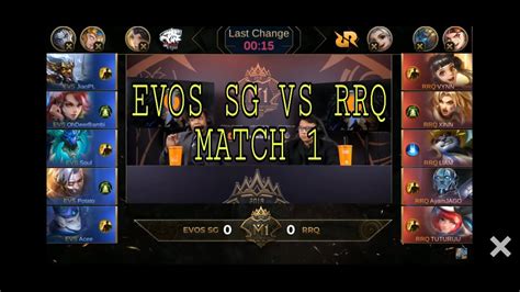 EVOS SG VS RRQ MATCH 1 MLBB WORLD CHAMPIONSHIP M1 YouTube