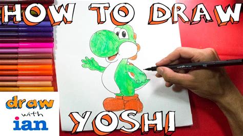 How To Draw Yoshi From Mario Youtube