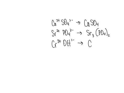 SOLVED Write The Chemical Formulas Of The Following Compounds Calcium