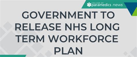 Government To Release Nhs Long Term Workforce Plan