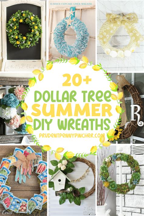 Diy Dollar Store Summer Wreaths Prudent Penny Pincher