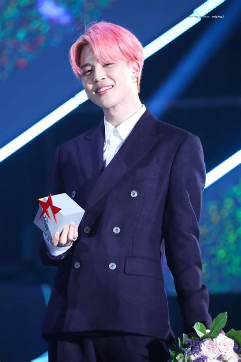 190424 The Fact Music Awards 2019 BTS Jimin Pink Hair Music