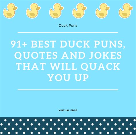 95 Best Duck Puns, Quotes and Jokes That Will Quack You Up | Virtual Edge