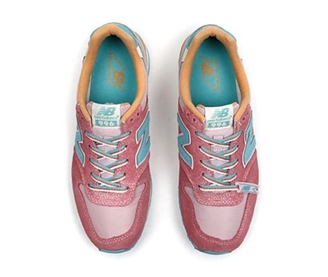 New Balance 996 Womens - Pink - Teal - Gold - SneakerNews.com