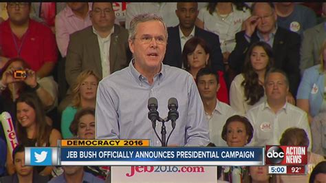 Jeb Bush Officially Announces Presidential Campaign Youtube