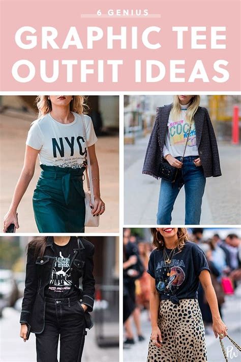 6 Genius Ways To Style A Graphic Tee Graphic Tee Style Graphic Tee