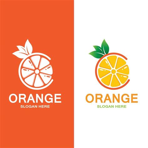 Fresh Orange Fruit Logo Icon Vector Lime Slice 10361746 Vector Art At