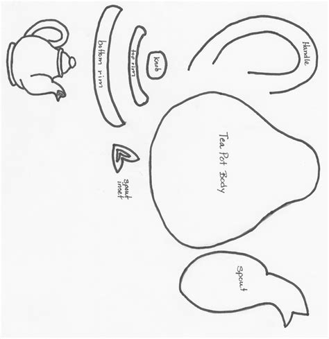 Teapot Template Printable