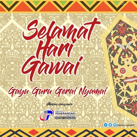 Kad Ucapan Hari Gawai Dayak 2021 2 187 Malaysia People Cliparts Stock