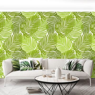 Papier Peint Mural Feuilles Tropicales Tulup Fr