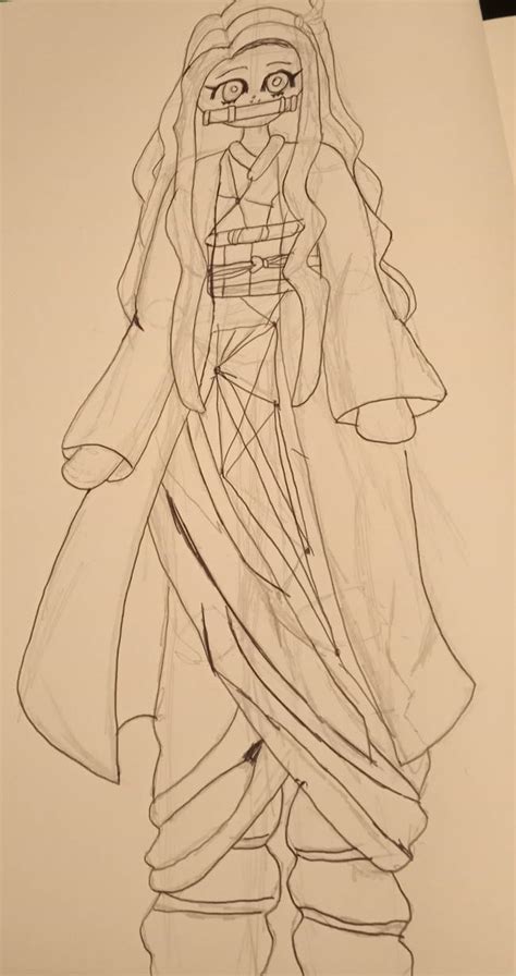 Nezuko Lineart By Oceannerrrrrrd On Deviantart