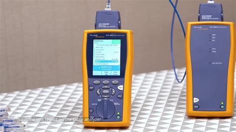 Fluke Cable Certification Tester