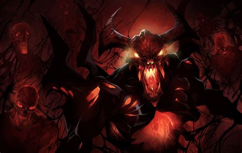 Nevermore Shadow Fiend Dota Video Game Hd Phone Wallpaper Rare