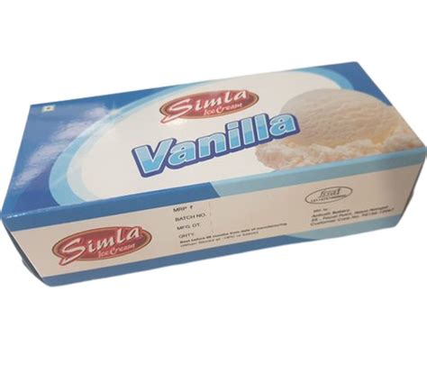 750 Ml Vanilla Ice Cream Brick At Rs 80 Box Ice Cream Brick In