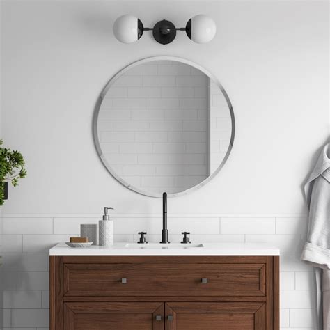 Frameless Round Beveled Mirror Better Bevel Made In Usa