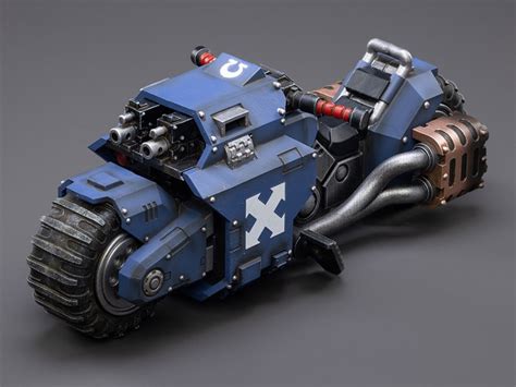 Joytoy Warhammer K Ultramarines Raider Pattern Combat Bike Scale