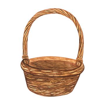 Brown Basket Cliparts Perfect For Rustic And Natural Themed Designs