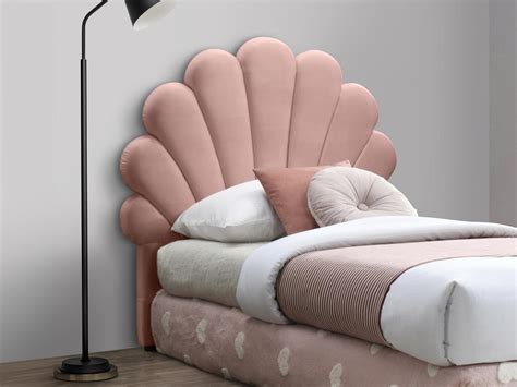 T Te De Lit Coquillage Cm En Velours Rose Moana