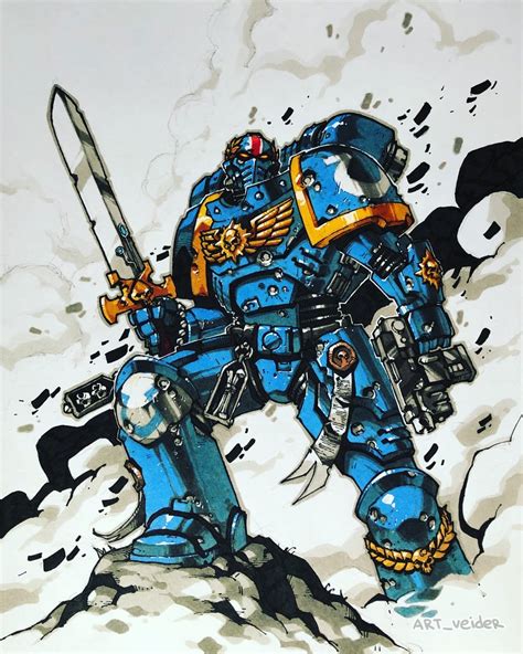 Primaris Lieutenant Ultramarines Ультрамарины Primaris Space