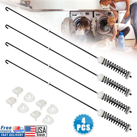 Pack W Washing Machine Suspension Rods Kit For Whirlpool