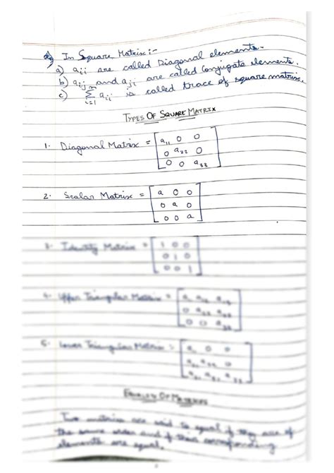 Solution Matrices Notes Studypool