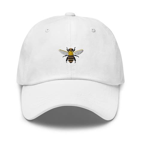 Bee Embroidered Baseball Cap Bumble Bee Dad Hat Save The Bees Etsy