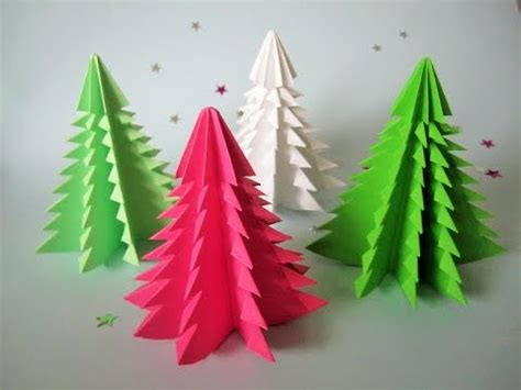 3D Weihnachtsbaum Aus Papier In 5 Minuten Falten DIY Papier YouTube