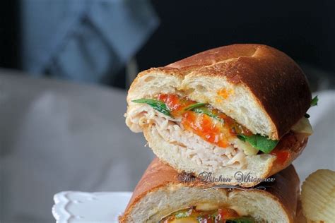 Roast Turkey With Red Pepper Jelly Melty Asiago Hoagie