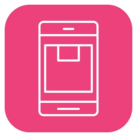 Premium Vector A Pink Phone With A Pink Background With A Pink Square