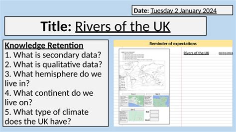 Rivers Of The Uk Ks3 Key Stage 3 Teaching Resources