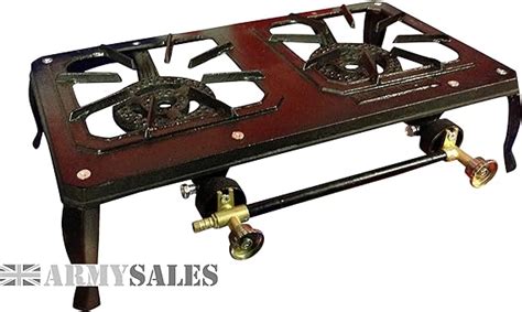 Cast Iron Double Burner Propane Stove By Nomad Kit Amazon Co Uk